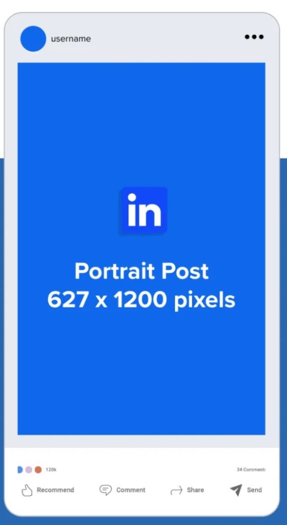 LinkedIn Portrait Post Size
