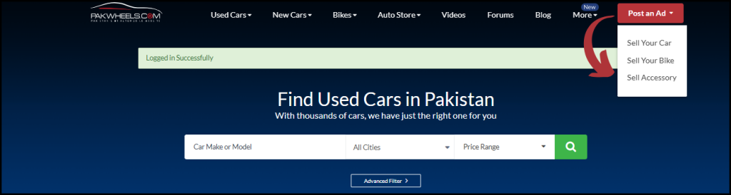 How to Post Free Classified on Pak Wheels