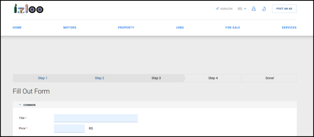 How to Create a Tittle on Izloo.com.pk