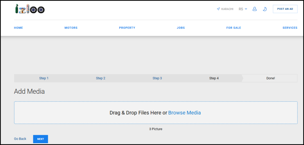 How to Upload Images in Izloo.com.pk