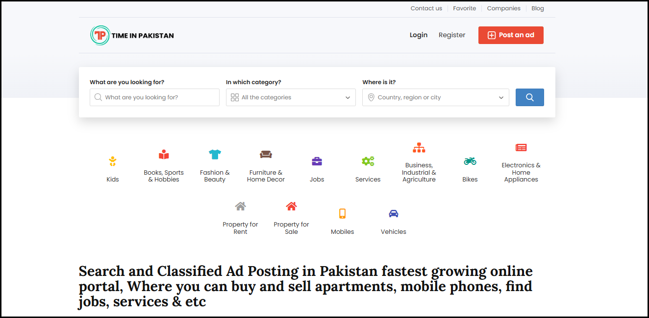 How to Post Free Ads on TimeInPakistan.com