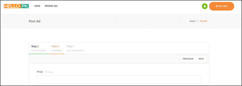 Classified Posting on hellopk