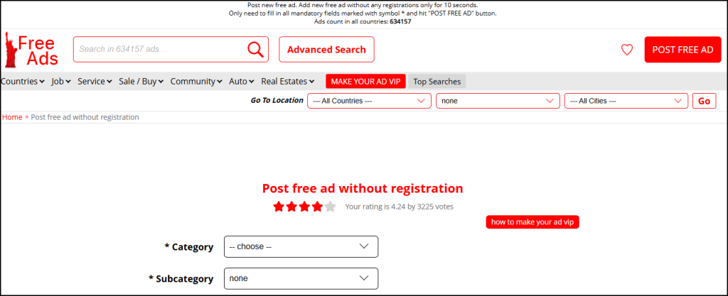 Post Free Classified Ads on Freead1.net
