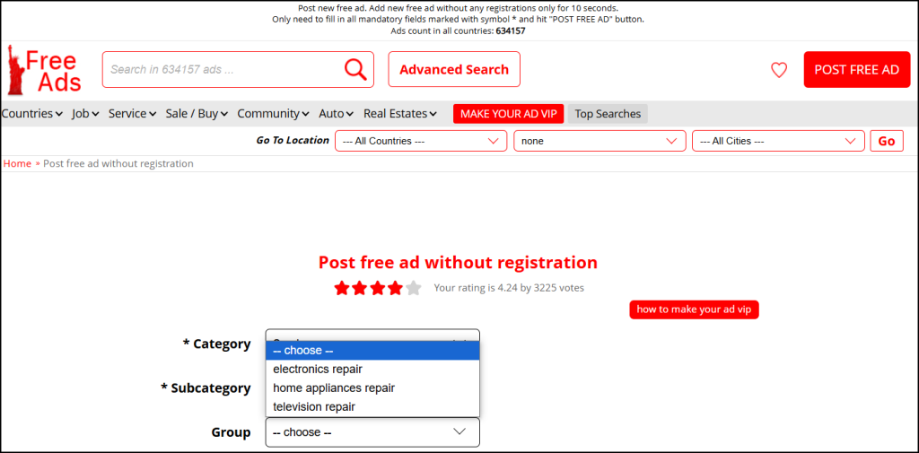 How to Post Free Ads on Freead1.net
