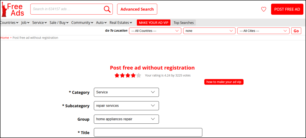 How to Create Tittle on Freead1.net