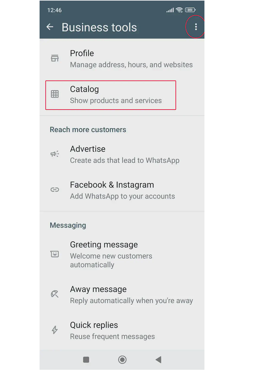 WhatsApp Business Catalog