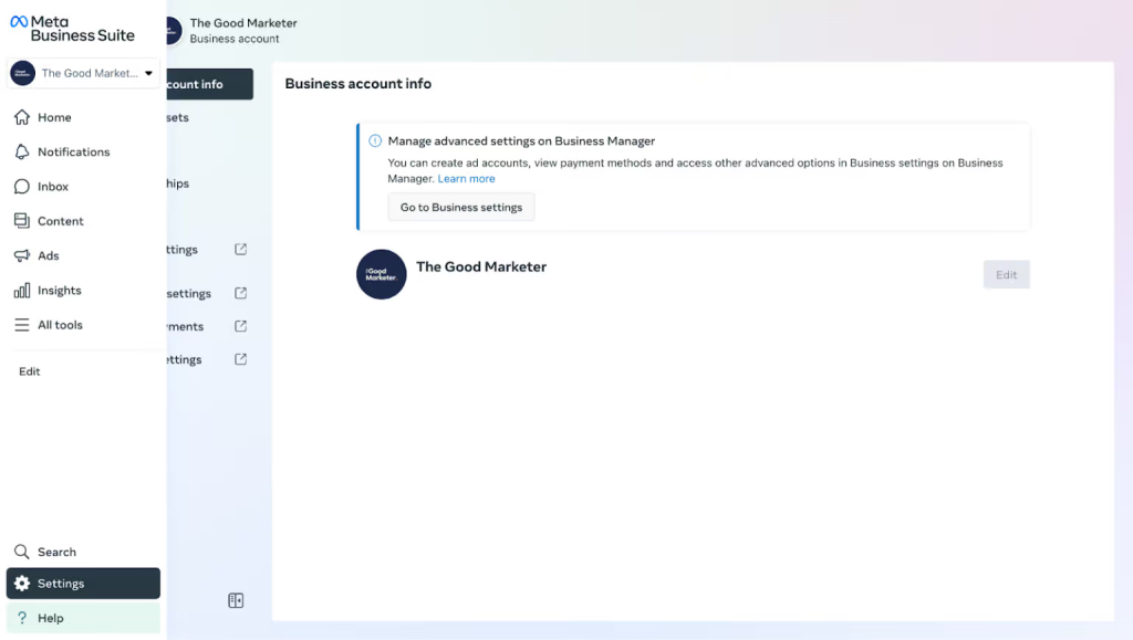 Business Manager Facebook