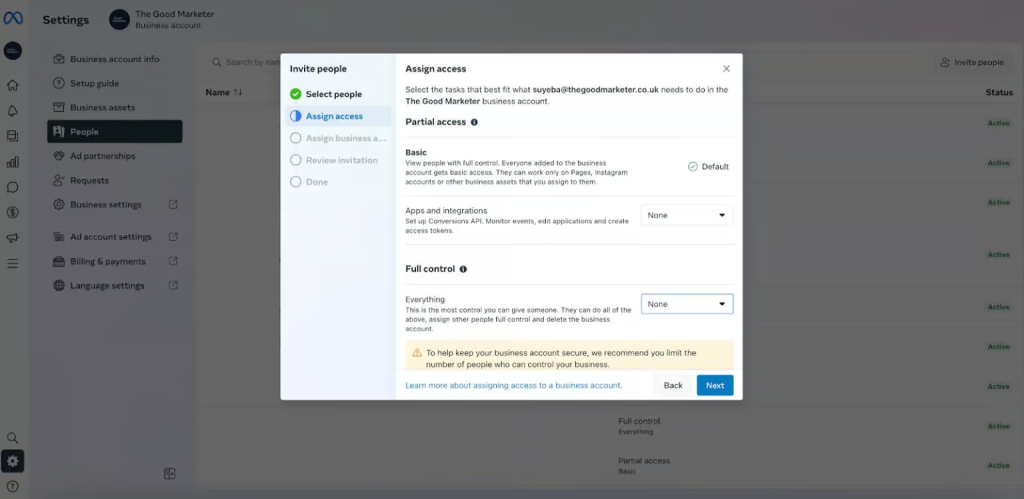 Business Manager Facebook