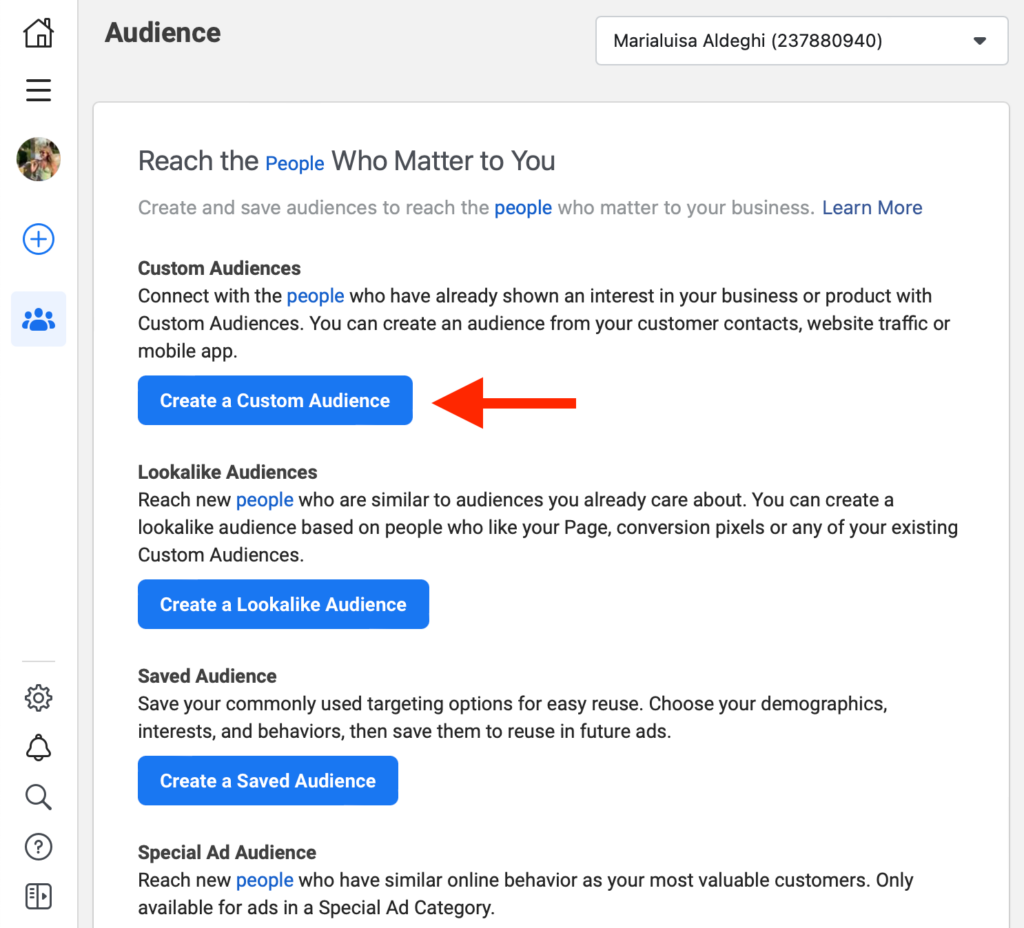 Facebook Custom Audience