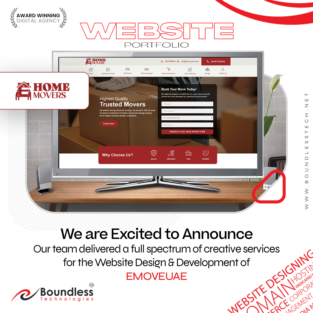 Launch Website for EMOVEUAE