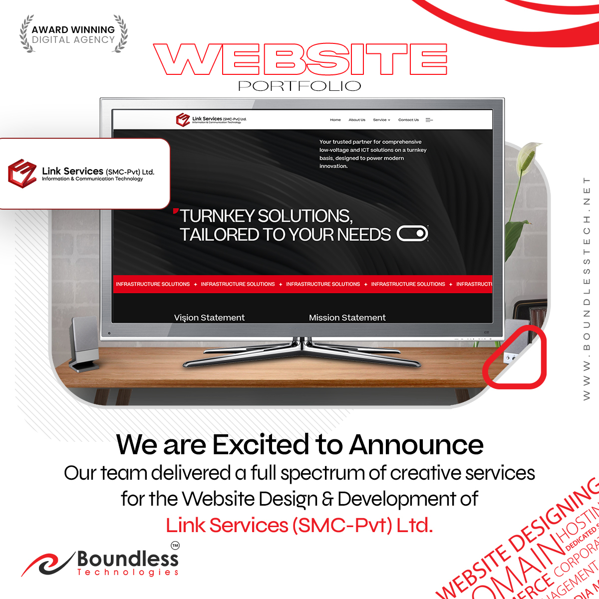 Launch Website for Link Services