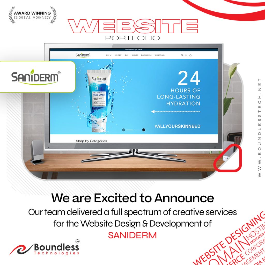 Saniderm Website Launch