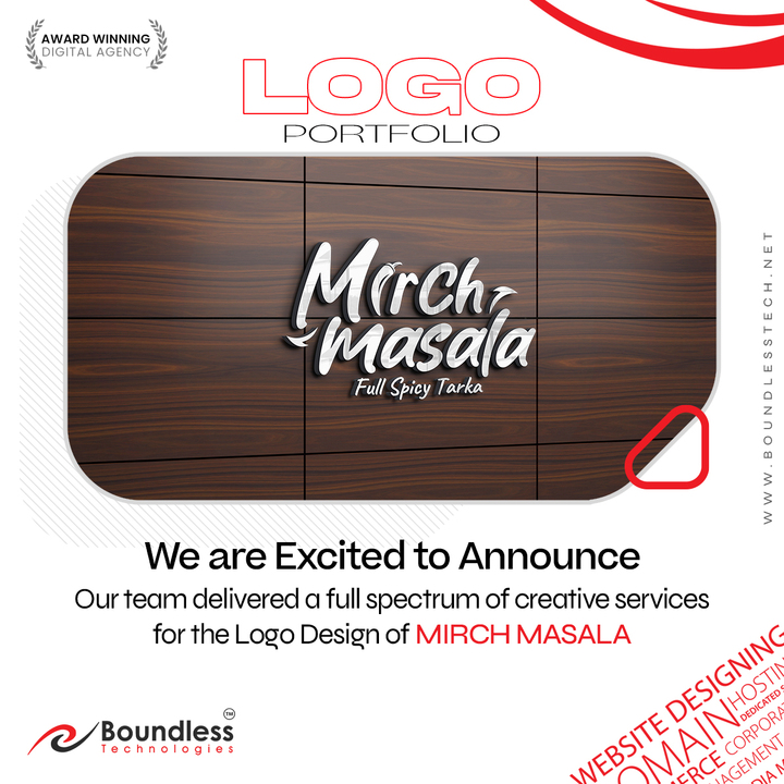boundless technologies delivers logo design for mirch masala