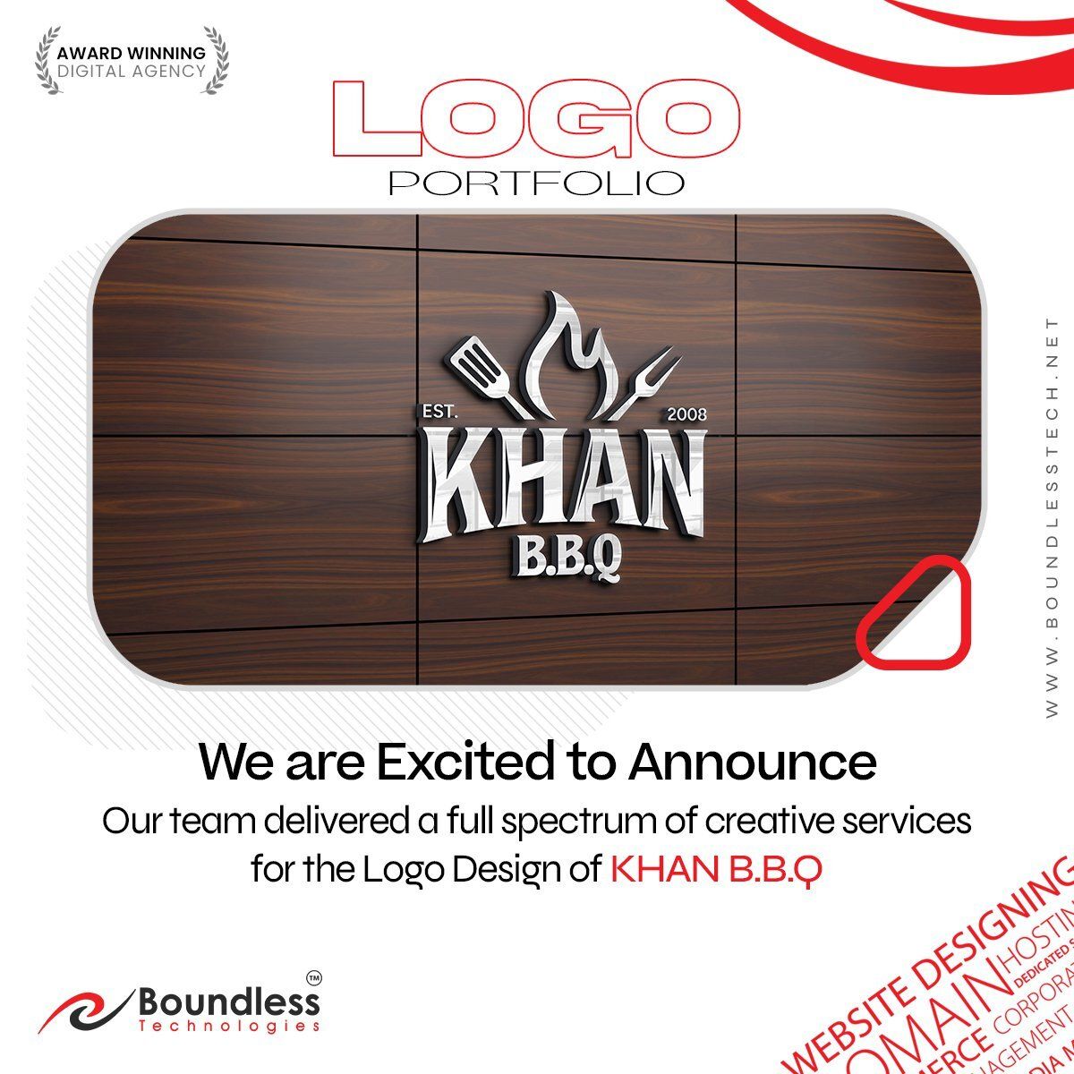 Boundless Technologies Designs Khan B.B.Q Logo