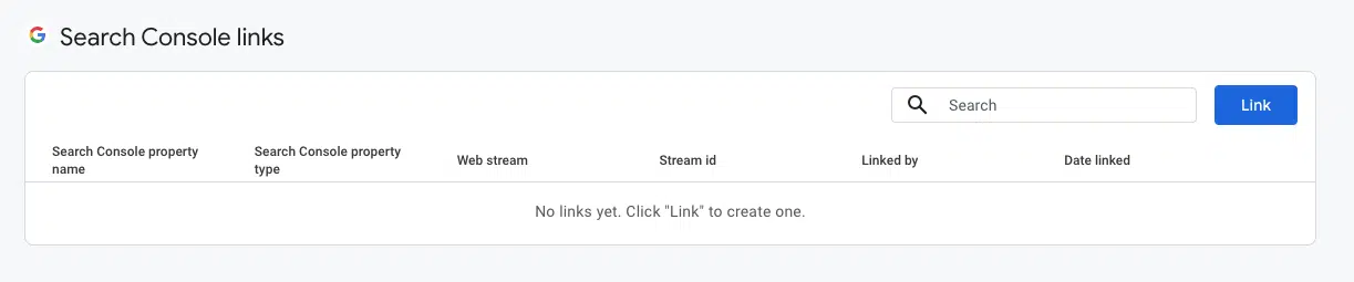 Search Console Links
