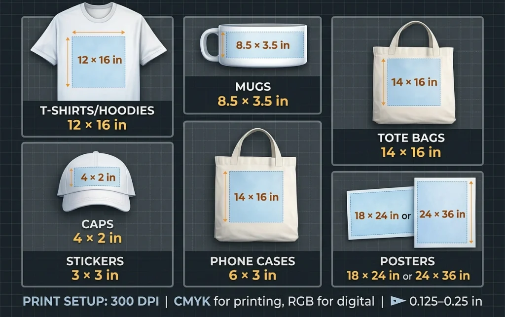 Standard Merchandise Dimensions & Sizes