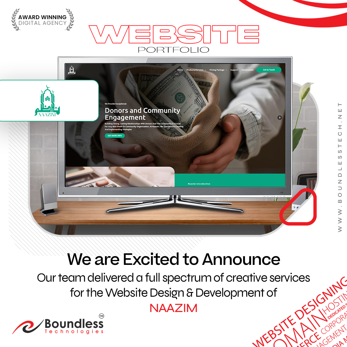 Launch Website for Naazim