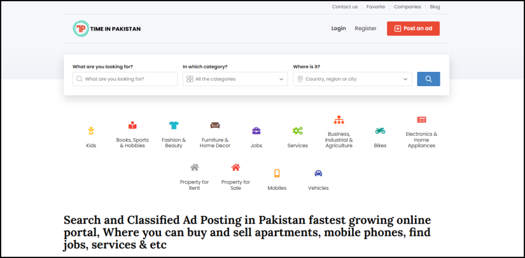 How to Post Free Ads on TimeInPakistan.com