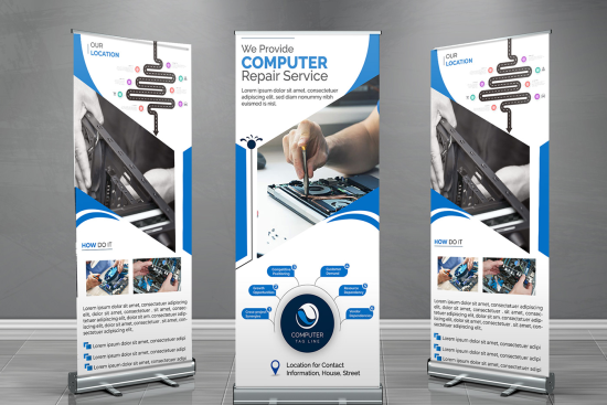 Roll-up Standee Sizes & Dimension