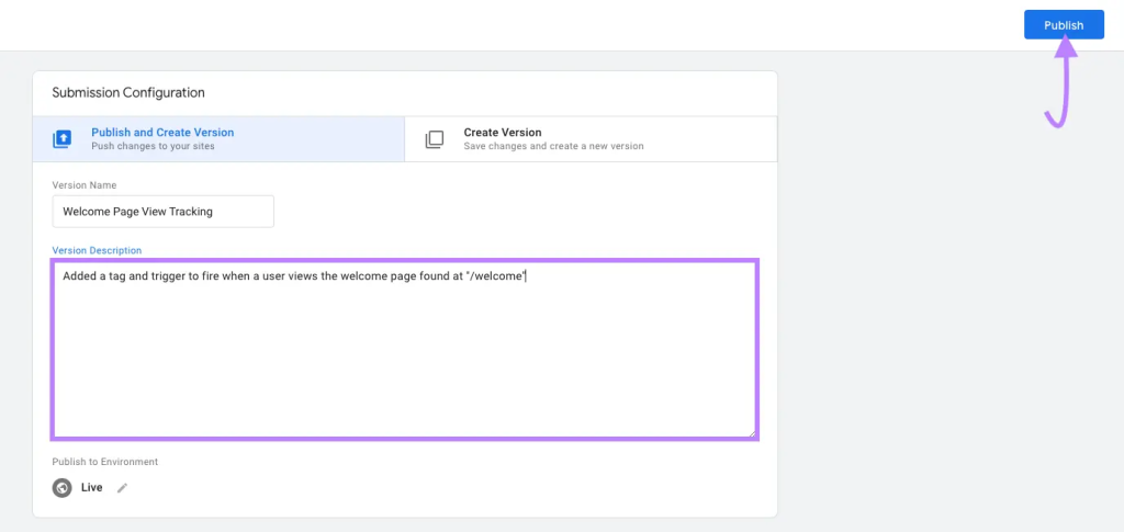 GTM Configuration