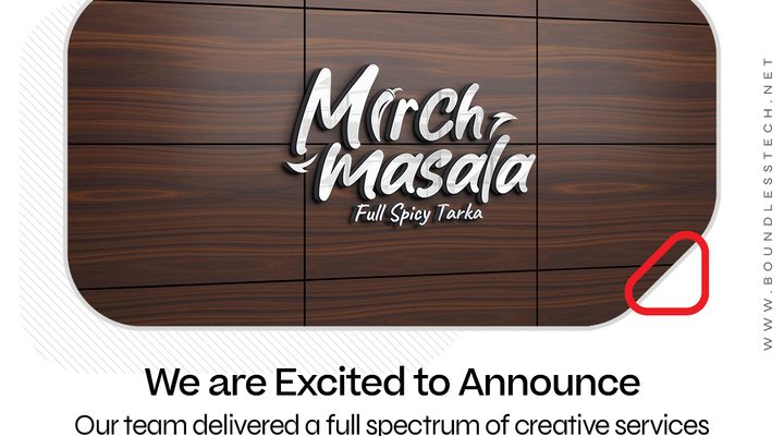 boundless technologies delivers logo design for mirch masala