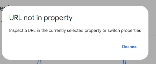 URL is not on Google