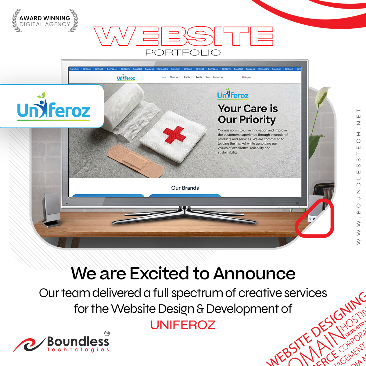Website Design for Uniferoz